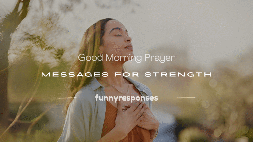 good morning prayer message
