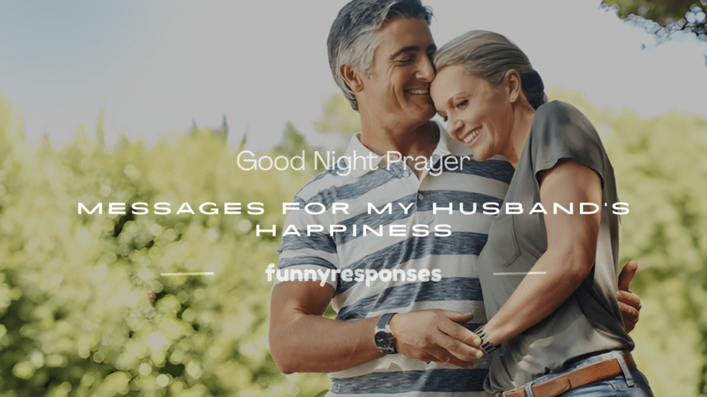 romantic good night prayer message for my husband