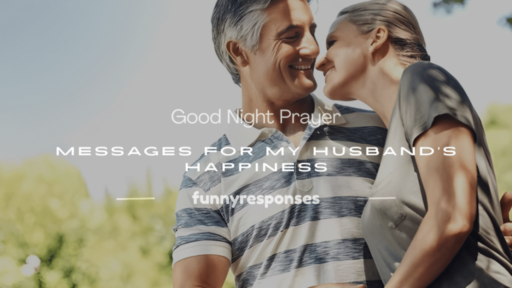 romantic good night prayer message for my husband