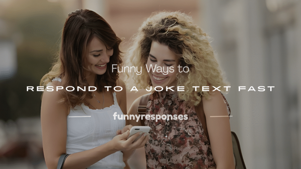 how to respond to a joke text