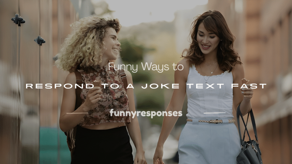 how to respond to a joke text
