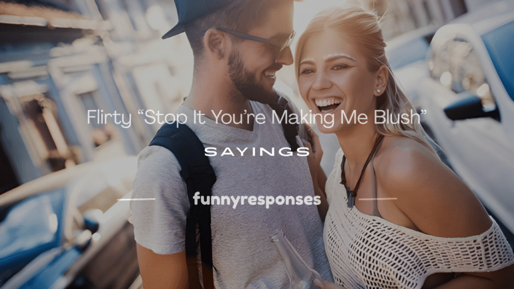 stop it you're making me blush